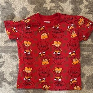 Daniel Tiger Red Short Sleeve Tee
